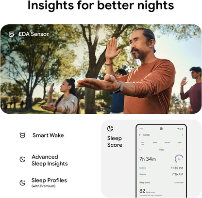 Fitbit Charge 6 Activity Tracker Heart Rate Monitoring, 7-Day Battery, Integrated Google Apps, Maps & Wallet, in-Depth Health Insights, Activity & Sleep Analysis, S & L Bands Included, Obsidian/Black