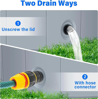 Dog Pool for Large Dogs, Kiddie Pool Hard Plastic, Dog Bathtub Portable, Foldable Pool for Dogs Slip-Resistant (Dark Gray, XL-64"x12")