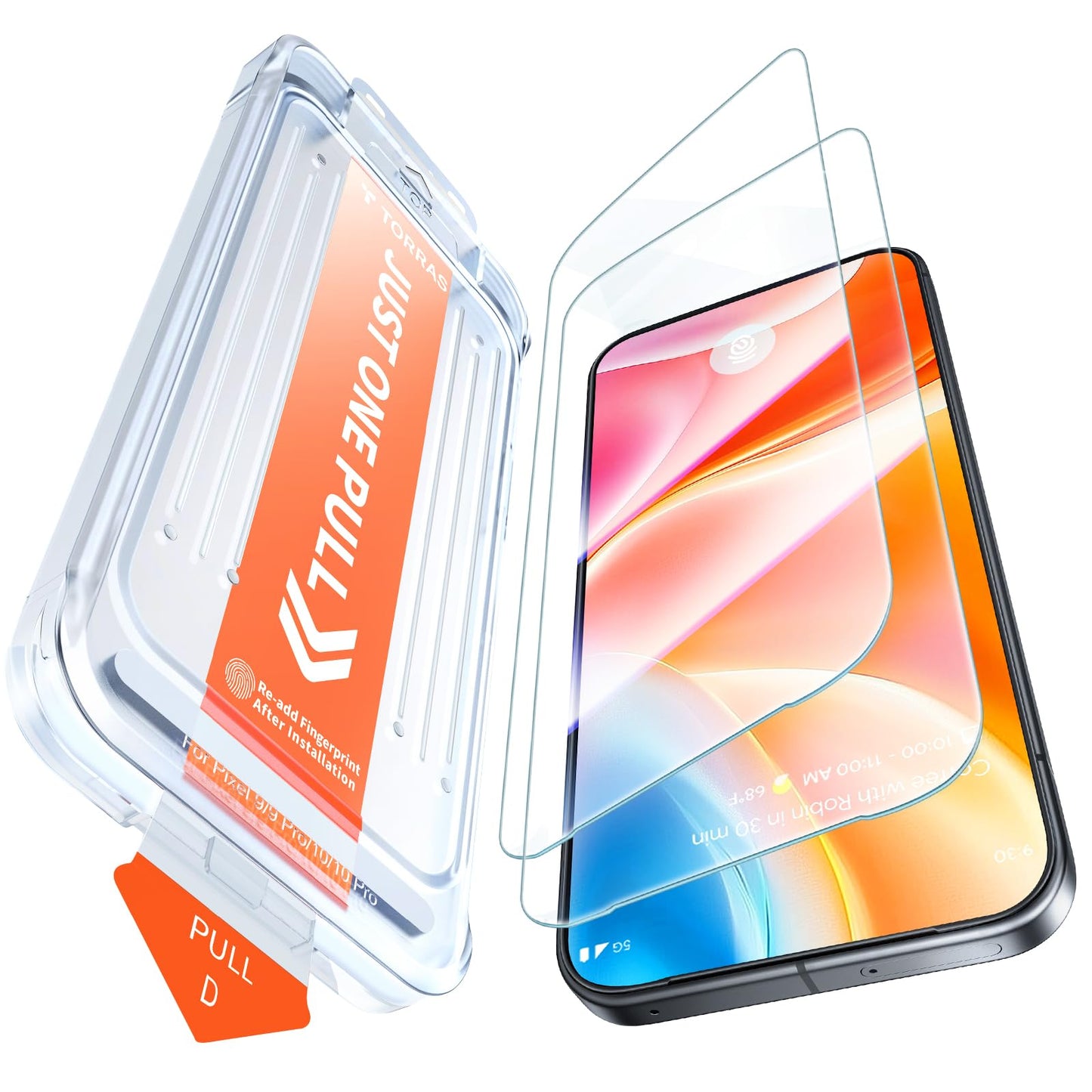 TORRAS Top-Notch Aerospace Glass for Samsung Galaxy S24 Ultra Screen Protector [12Ft Military-Grade Shatterproof] Anti-Scratch Tempered Glass Full Coverage Fit Screen Protector S24 Ultra 6.8" 2-Pack