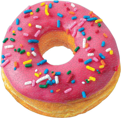 Galison Daily Special 2-in-1 Shaped Puzzle Set, 625 Pieces Total – Two Uniquely Shaped Puzzles Featuring a Donut and a Cup of Coffee - Thick, Sturdy Pieces – Challenging and Fun, Multicolor