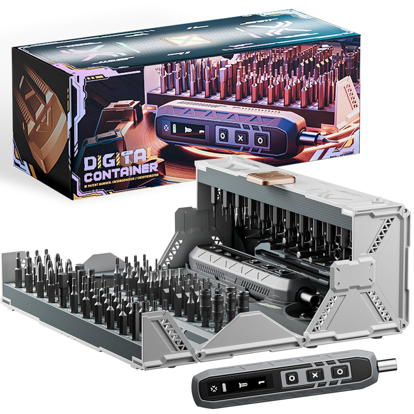 CybJoy 180 in 1 Electric Screwdriver Set,3 Torque Modes with 160 Magnetic Precision Bits,Cordless Phone Repair Tool Kit for Phone Computer Camera Watch Laptop