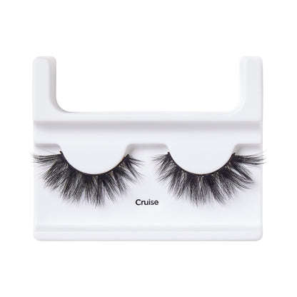 KISS Lash Couture Masterpiece Hand-Woven Faux Mink False Eyelashes, Style ‘Cruise’, 12mm, Easy to Apply, Reusable, Vegan, Cruelty Free, 1 Pair Strip Lashes