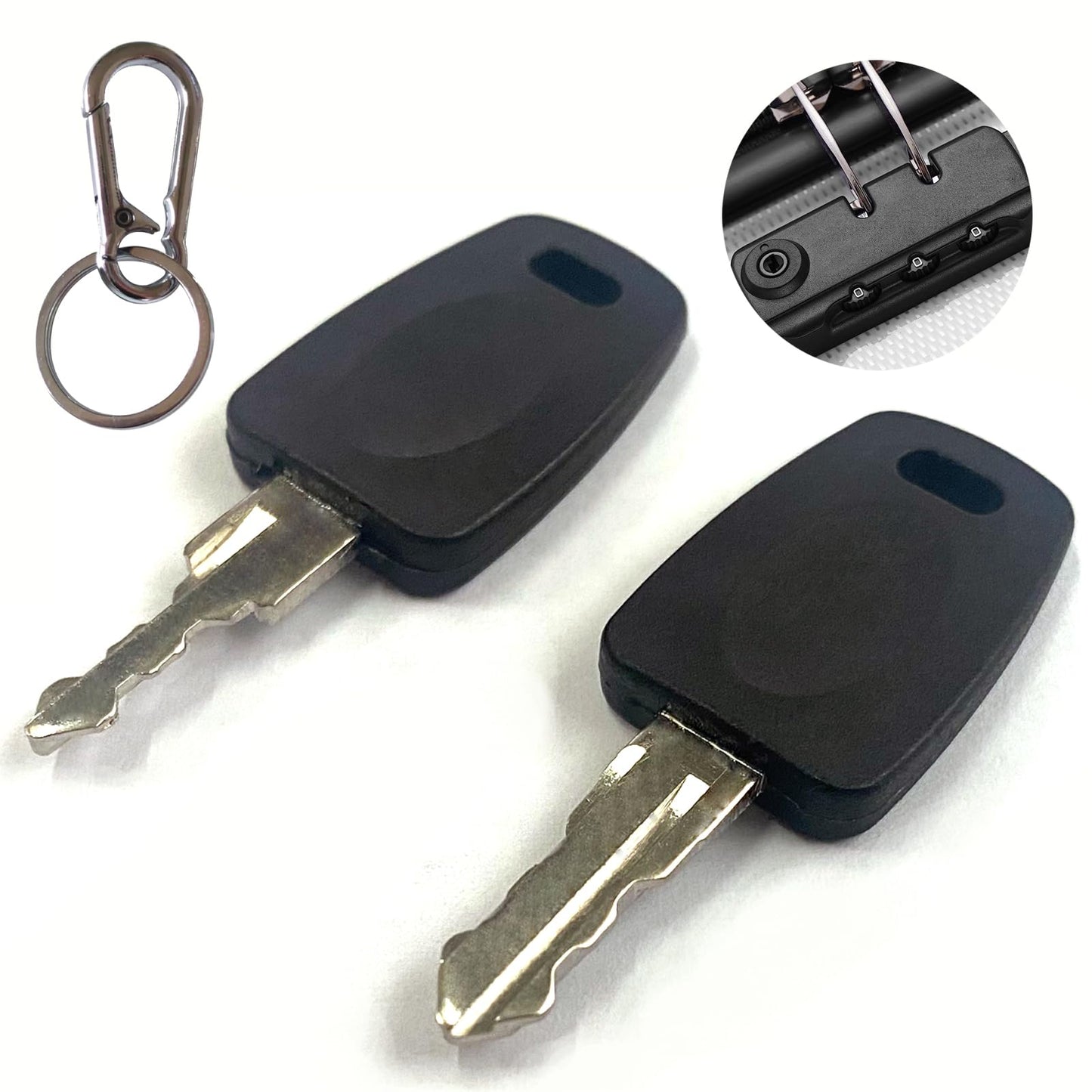 2 Keys Compatible with 007 002 Master Luggage,Luggage Suitcase Password Locks Key