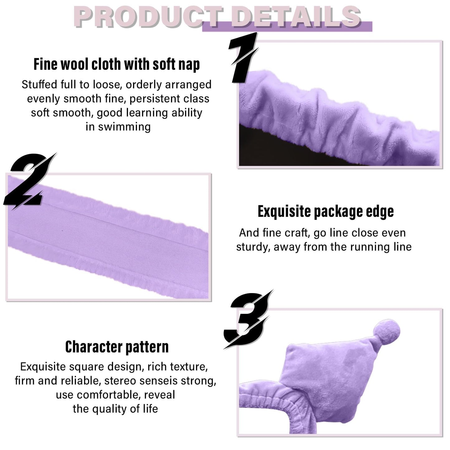 Kakurookie 23'' - 34'' Computer Monitor Protective Cover with Cat Ear Design, Cute Monitor Dust Cover with Furry Design, Elastic Dustproof, Suitable for PC, Tablet, TV