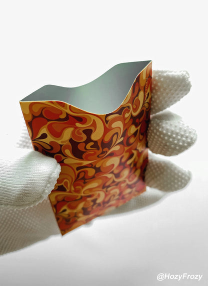 8 RFID Blocking Sleeves, Anti-Theft Credit Card Holder, Credit Card Protector, Easy to Recognize, Different Designs and Arts, Red and Pink, Sturdy and Perfect size for cards