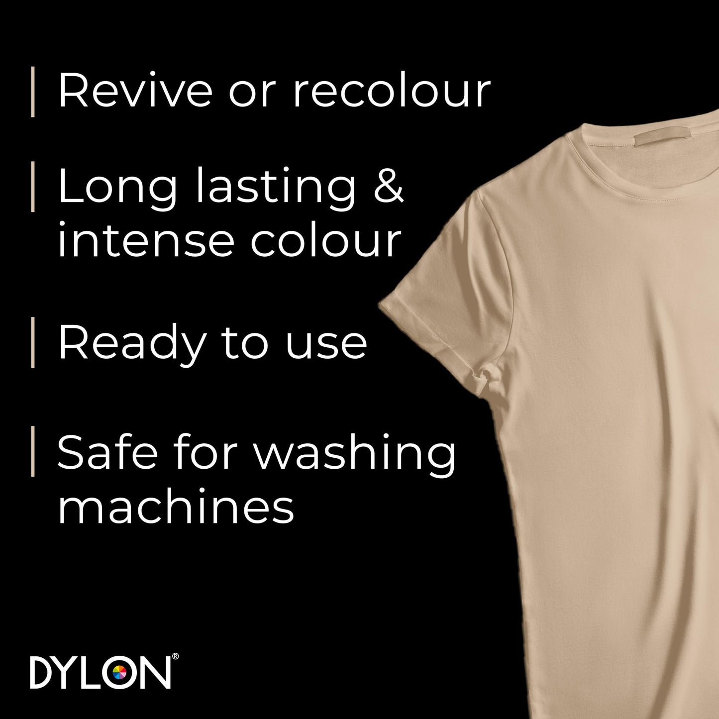 Dylon Washing Machine Fabric Dye Pod for Clothes & Soft Furnishings, 350g – Sandy Beige