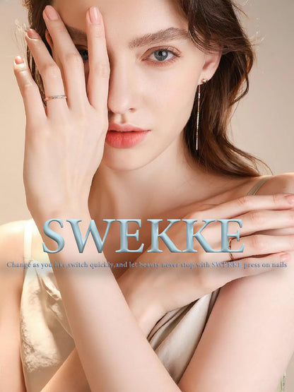 Halloween Press on Nails Medium Almond SWEKKE Fake Nails Full Cover Nightmare Nails Christmas Nails Spider Web False Nails Matte Glue on Nails Artificial Acrylic Nails for Women Girls 24 Pcs