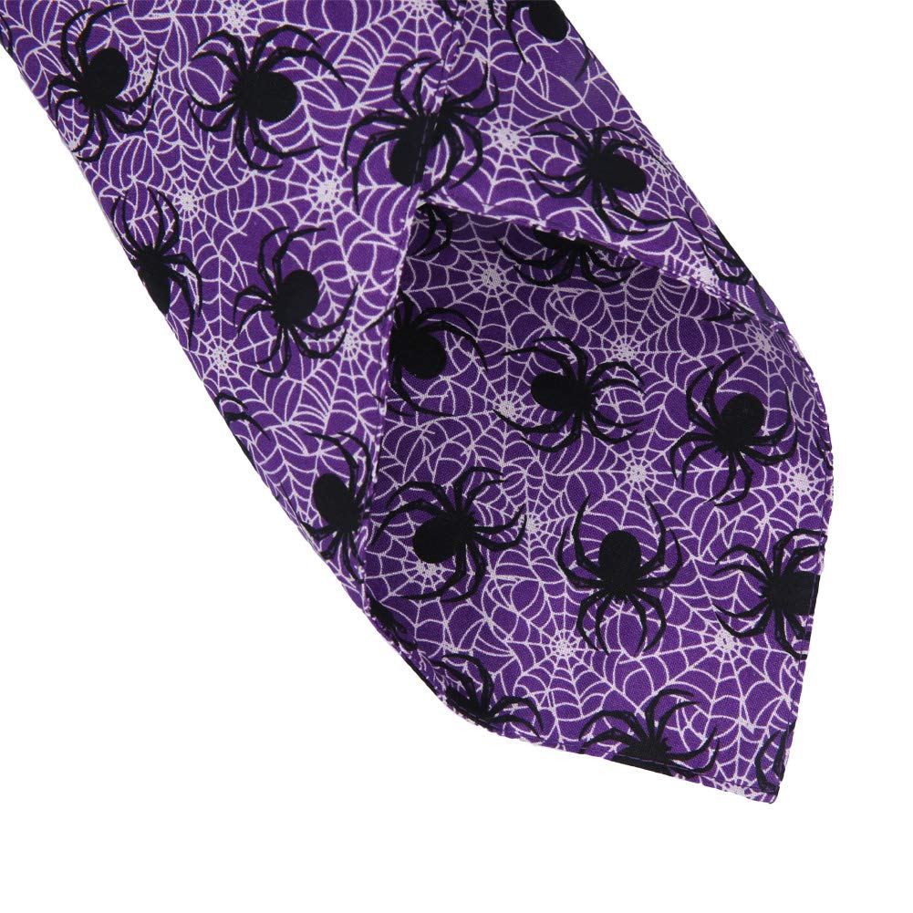 KZHAREEN 2 Pack Halloween Dog Bandana Reversible Triangle Bibs Scarf Accessories Large