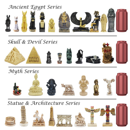 Kocris Casa Death with Sickle Aquarium Fish Tank Decorations Statue Figurine Reptile Lizard Tanks Terrarium Devil Skull Halloween Décor Ornament Pet