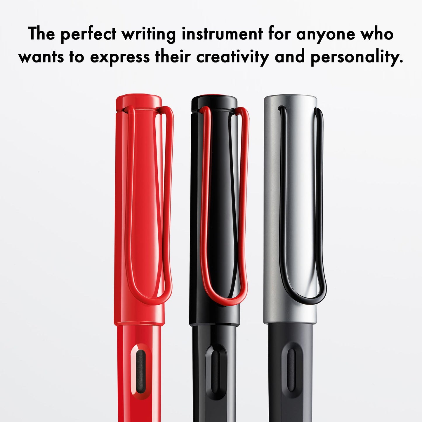 Lamy joy black calligraphy fountain pen set - fountain pen with 3 different nibs (1.1/1.5/1.9 mm) - calligraphy pen with ribbon nib & ergonomic grip - incl. 5 T 10 blue ink cartridges