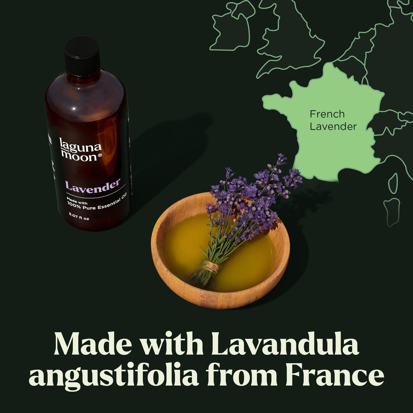 Lagunamoon Essential Oils Set - Top 6 Blends for Diffusers, Home Care, Candle Making Scents, Fragrance, Aromatherapy, Humidifiers, Gifts - Peppermint, Tea Tree, Lavender, Eucalyptus, Orange (10mL)