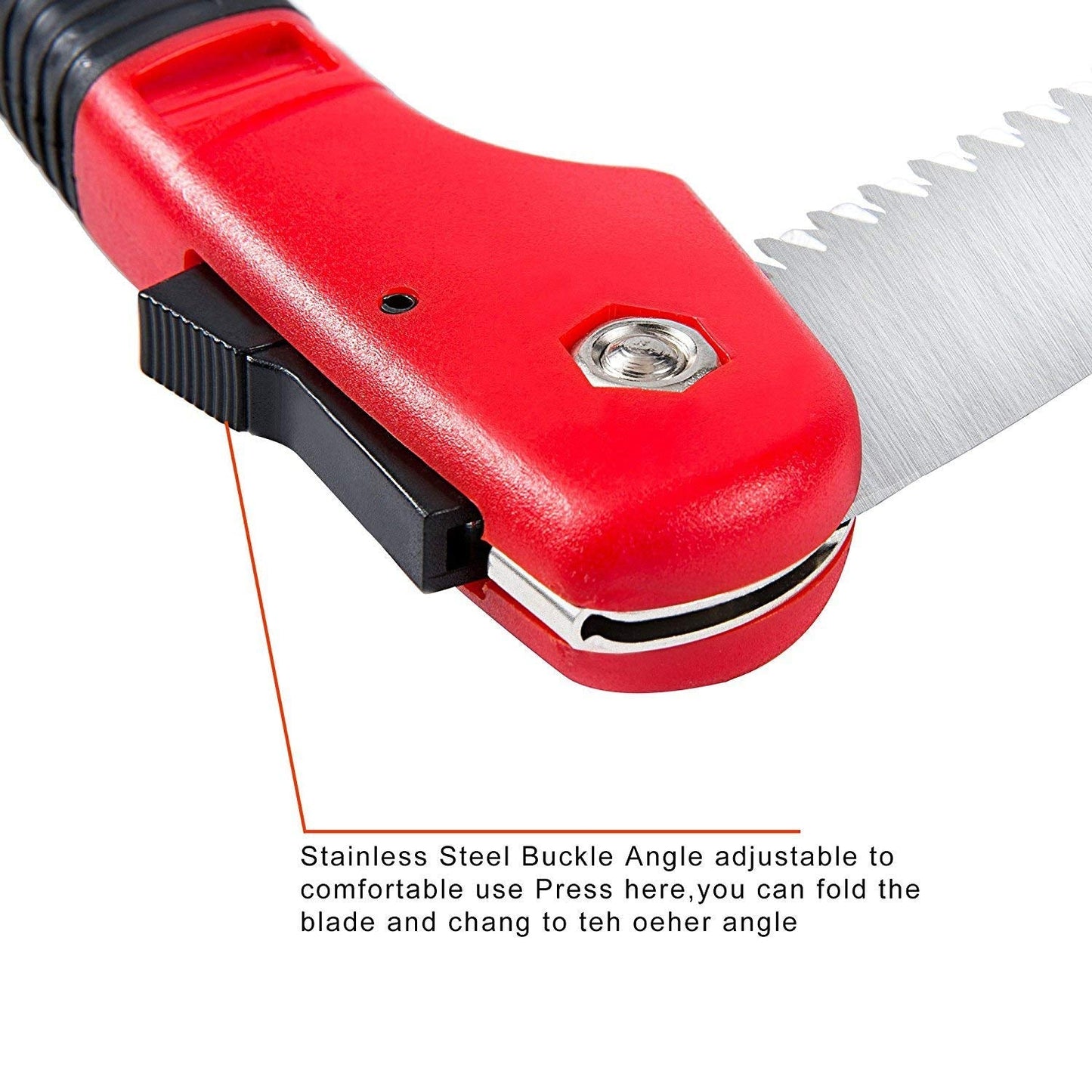 FLORA GUARD 7.7-Inch Folding Saw, Pruning Hand Saw with Triple-Cut Razor Teeth for Wood Cutting, Tree Trimming, and Camping