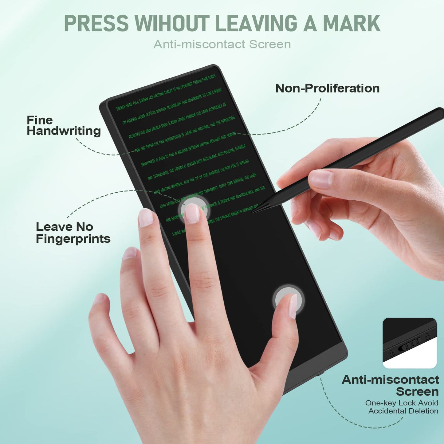 LCD Writing Tablet for Adults-6.5″&6″ LCD Writing Tablet,Double-Sided Full Screen Electronic Drawing Pad,Mini Portable Digital Notepad for School,Office,Home,Erasable,Reusable