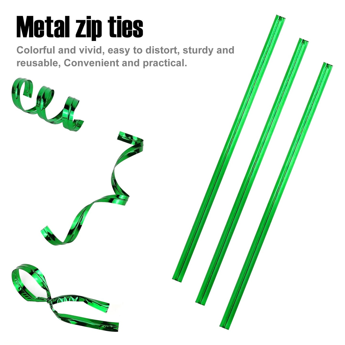 GAADSKCER 400 Pcs Metal Twist Ties 4 Inches Twist Straps for Bread Bags Candy Bags Snack Bags Halloween Party Cake Favor (Red)