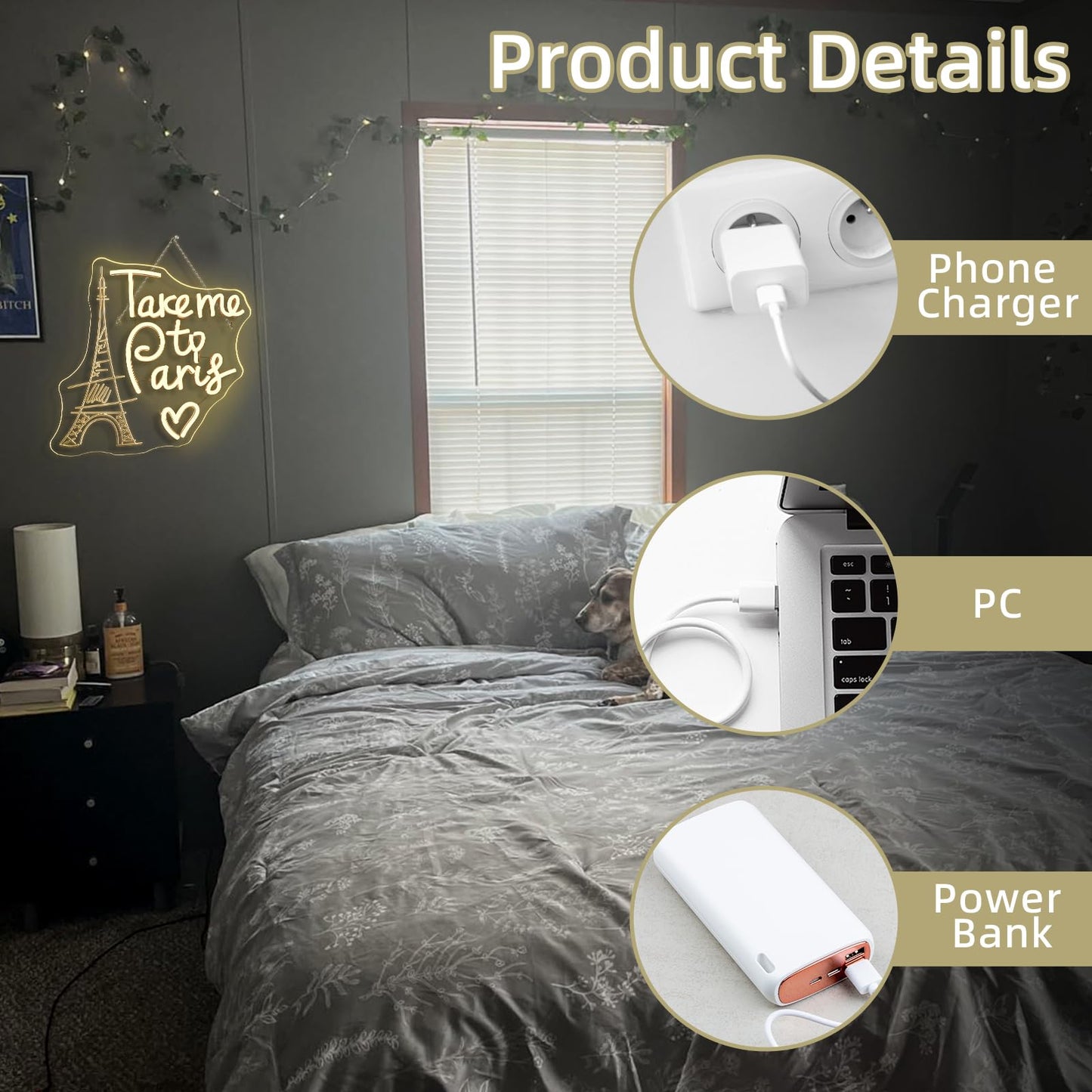 This Must Be The Place Neon Sign Warm White Letter Led Signs for Wall Decor Usb Word Light Up Signs for Bedroom Salon Man Cave Beer Home Bar Wedding Birthday Party Decor Gifts