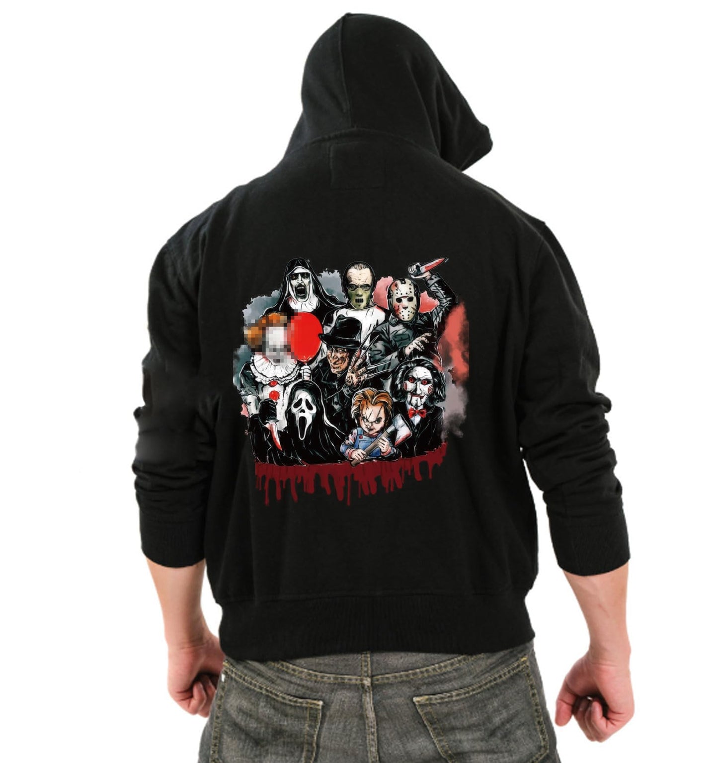 9 Sheets Halloween Iron on Transfers for T-Shirts,Halloween DTF Transfers Ready to Press Heat Transfer Vinyl,Horror Movie Iron on Patches Sticker Halloween Iron on Decals for T-Shirt Clothes DIY