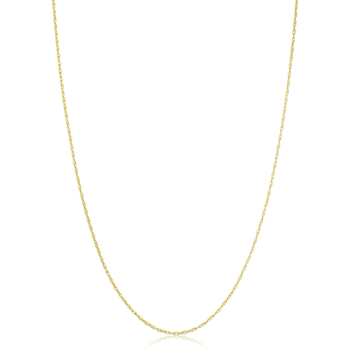 Kooljewelry Yellow Gold Plated Sterling Silver Replacement Rope Chain Necklace (1.1 mm, 20 inch)