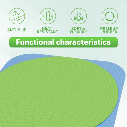 Leezmark 6 Pcs Jar Opener, Rubber Jar Grippers Multi-function Silicone Jar Gripper Pads Bottle Lid Opener Jar Openers for Seniors with Arthritis Weak Hands (6 Colors)