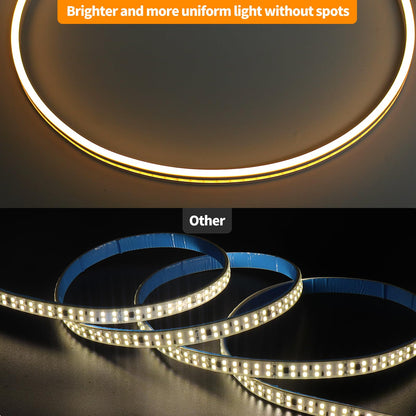 Dimmable LED Neon Strip Lights 1 m – Waterproof Flexible USB Silicone Neon Rope Light with Touch Control, 120° 3000 K Warm‑White Ambient Decor