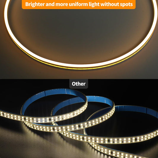 Dimmable LED Neon Strip Lights 1 m – Waterproof Flexible USB Silicone Neon Rope Light with Touch Control, 120° 3000 K Warm‑White Ambient Decor