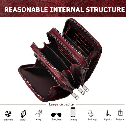 Kingto Cellphone Purse Small Crossbody Bag Waterproof Smartphone Wallet Phone Holder for Women