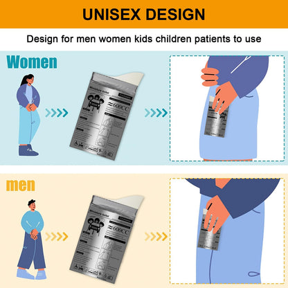 Coolrunner Disposable Urine Bags, Camping Pee Bags for Men Women, Disposable Urinals Vomit Bags for Travel Urinal Toilet Traffic Jam Emergency Portable Toilet for Kids, Patient (Grey-20p)