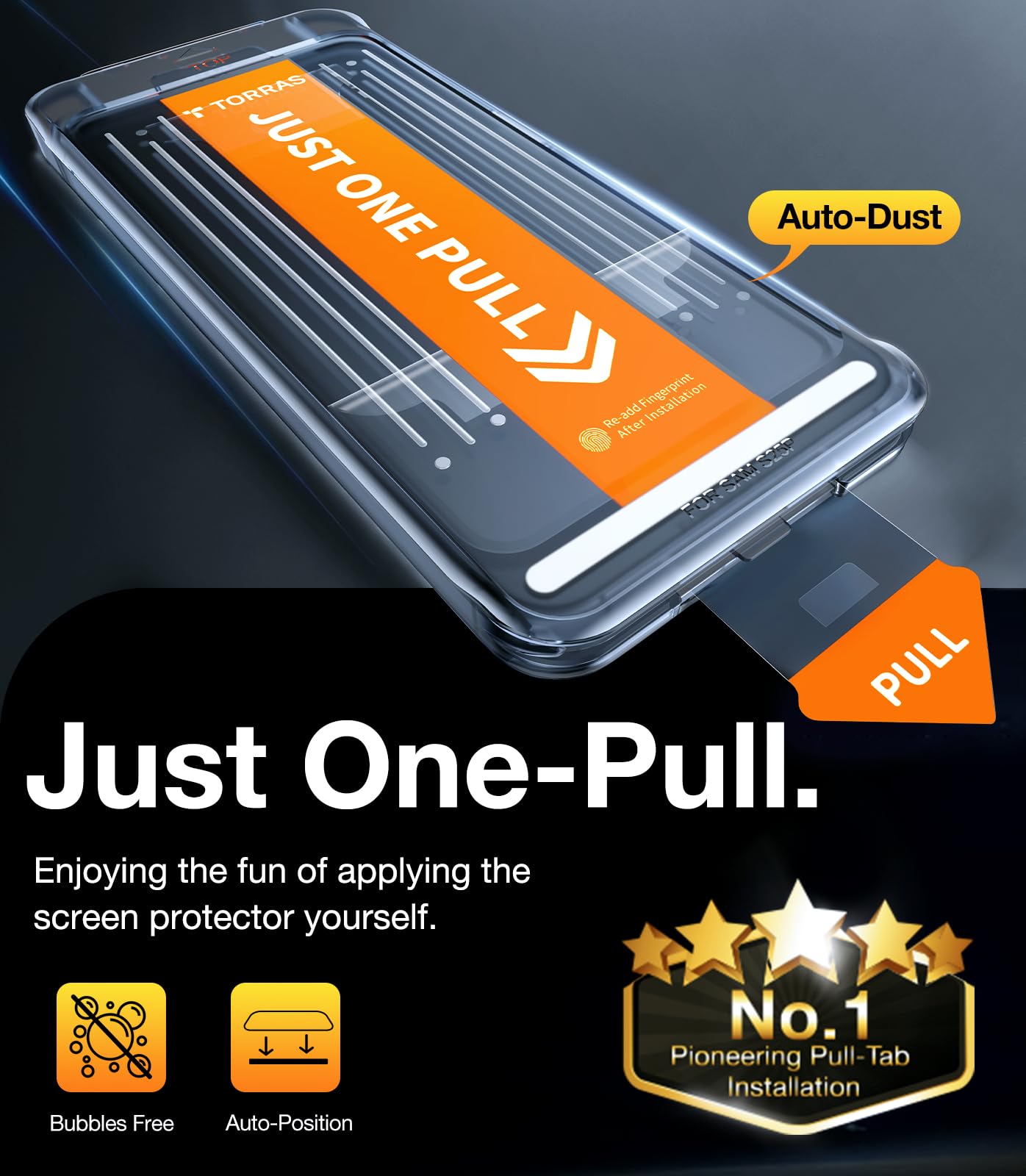 TORRAS Top-Notch Aerospace Glass for Samsung Galaxy S24 Ultra Screen Protector [12Ft Military-Grade Shatterproof] Anti-Scratch Tempered Glass Full Coverage Fit Screen Protector S24 Ultra 6.8" 2-Pack