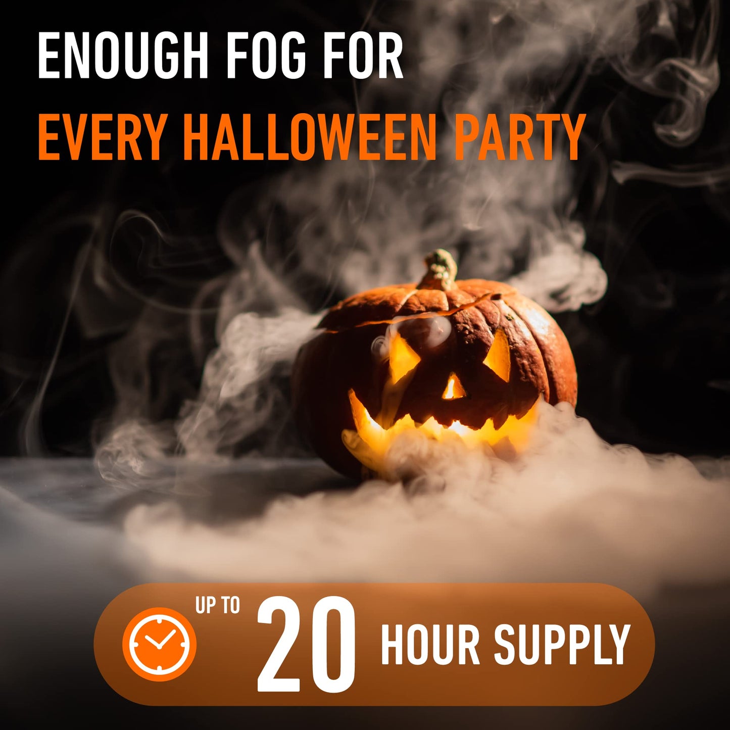 ESSENTIAL VALUES Smoke Fog Machine Liquid, Party Fog Juice - High Density - 128 Fl Oz/1 Gal - Produces Lasting High Density Haze for Water Based Foggers, Perfect for 400W-1500W Machines, Made in USA