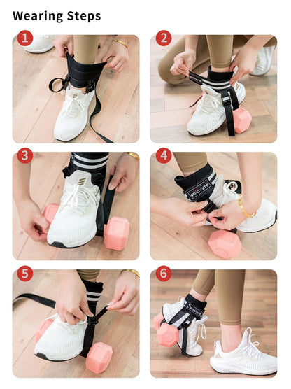 Adjustable Foot Weights Ankle Straps Dumbbell Attachment for Feet 1pc - Leg Curl Kickbacks, Leg Extensions Booty Workouts