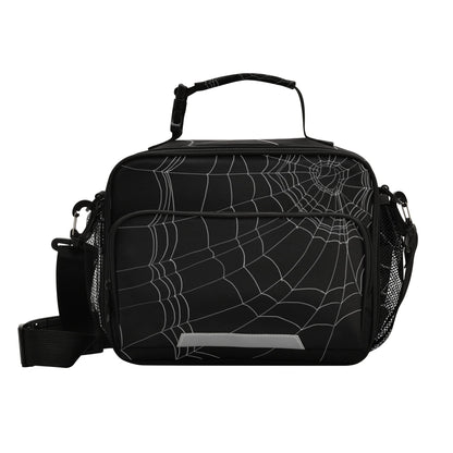 Glaphy Cobweb Lunch Bag Insulated Black Spiders Web Lunch Box Cooler Cooling Tote Food Container for Men Women Kids Adults
