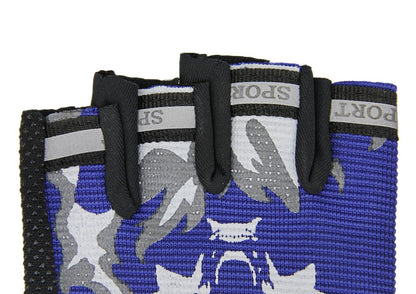 Kids Fingerless Cycling Gloves Non-Slip Shock-Absorbing Child Riding Bike Gloves Half Finger Outdoor Sports Gloves for Girls Boys Fishing Bicycle Roller Skating Hunting Climbing