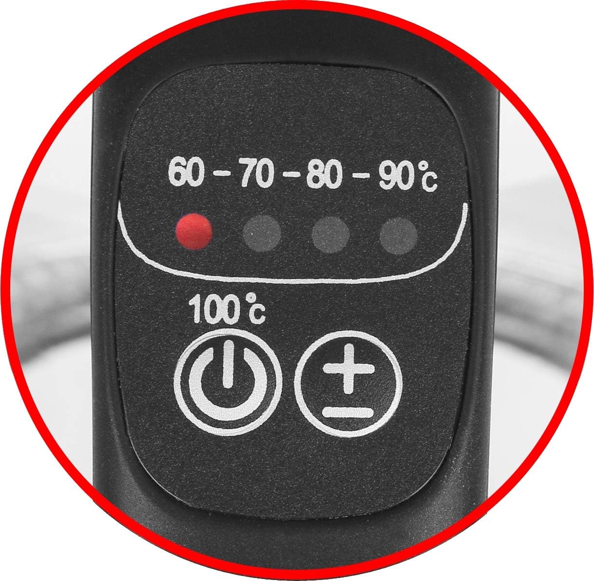 Emerio WK-119255 Electric Kettle Glass, 2200 W, 1.7 liters, Stainless Steel, Transparent Black [Energy Efficiency Class A+]