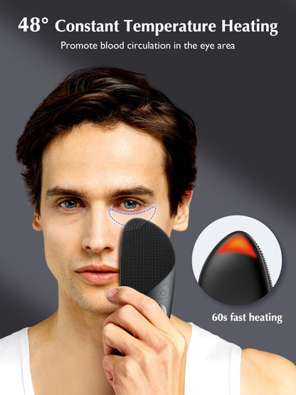 COSLUS Face Scrubber Facial Cleansing Brush: Silicone Portable Waterproof Rechargeable Face Wash Brush, 4 Cleansing Modes, Electric Face Exfoliator for Men Women Cleaning, Exfoliating, Massaging