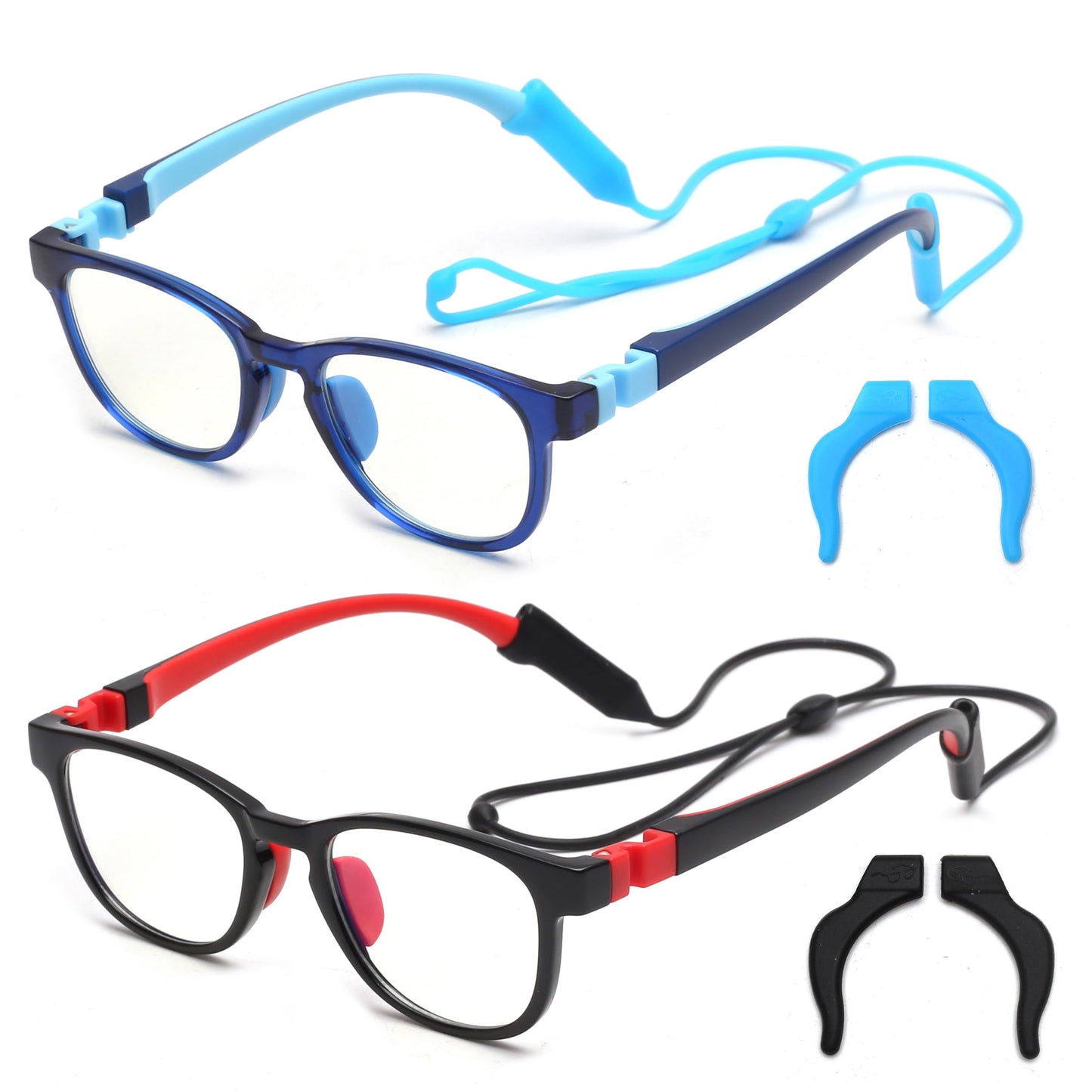JM Kids Blue Light Glasses, Computer Gaming Grasses for Girls Boys Age 3-10, Anti Blue Ray TR90 Eyeglasses