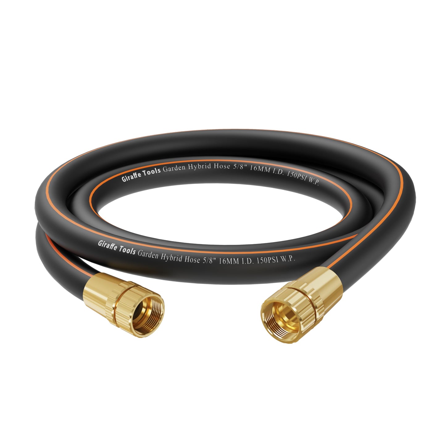 Giraffe Tools Leader Hose 6ft x 5/8", Short Water Hose Heavy Duty for Hose Reel, Lightweight, Flexible with Double Female Fittings