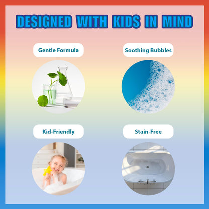 Hot Wheels 6 Piece Bath Bombs for Kids, Bubble Gum Scented, Bath Toys for Kids, Ages 3+, by Townley Girl