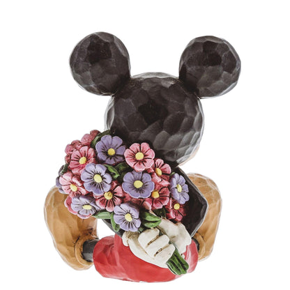 Disney Traditions by Jim Shore Mini Mickey Mouse Personality Pose Stone Resin Figurine, 2.75”