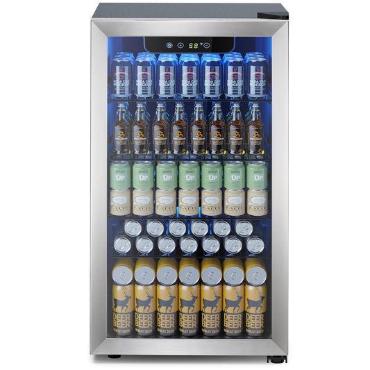 Electactic Mini Fridge 130 Can Beverage Refrigerator Cooler, 3.2 Cu.Ft Drink Fridge forSoda Wine Beer, Digital Temperature Control Cooler for Home, Dorm, Bar