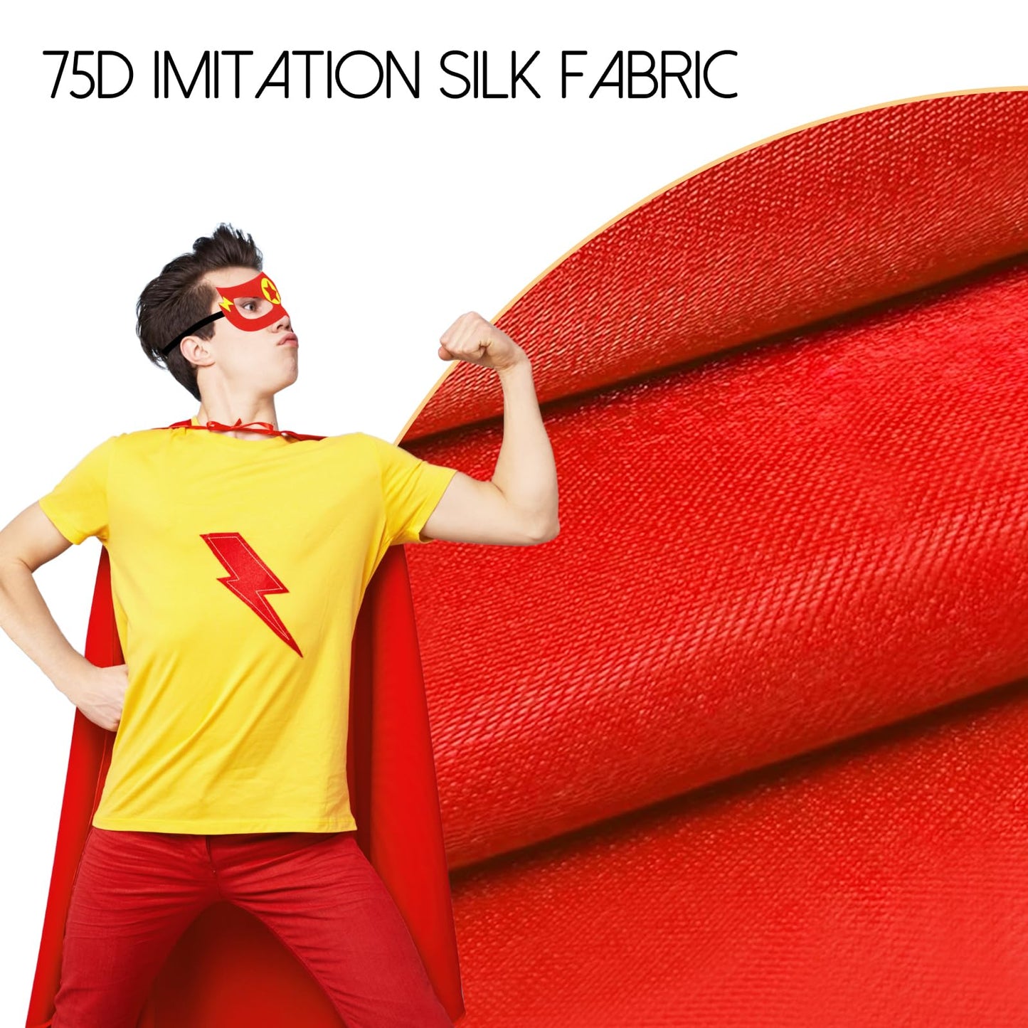 iROLEWIN Superhero Capes for Adults Masks 4 Pack Group Super-Hero Costumes as Women Men Halloween Dress Up Family Party Gifts