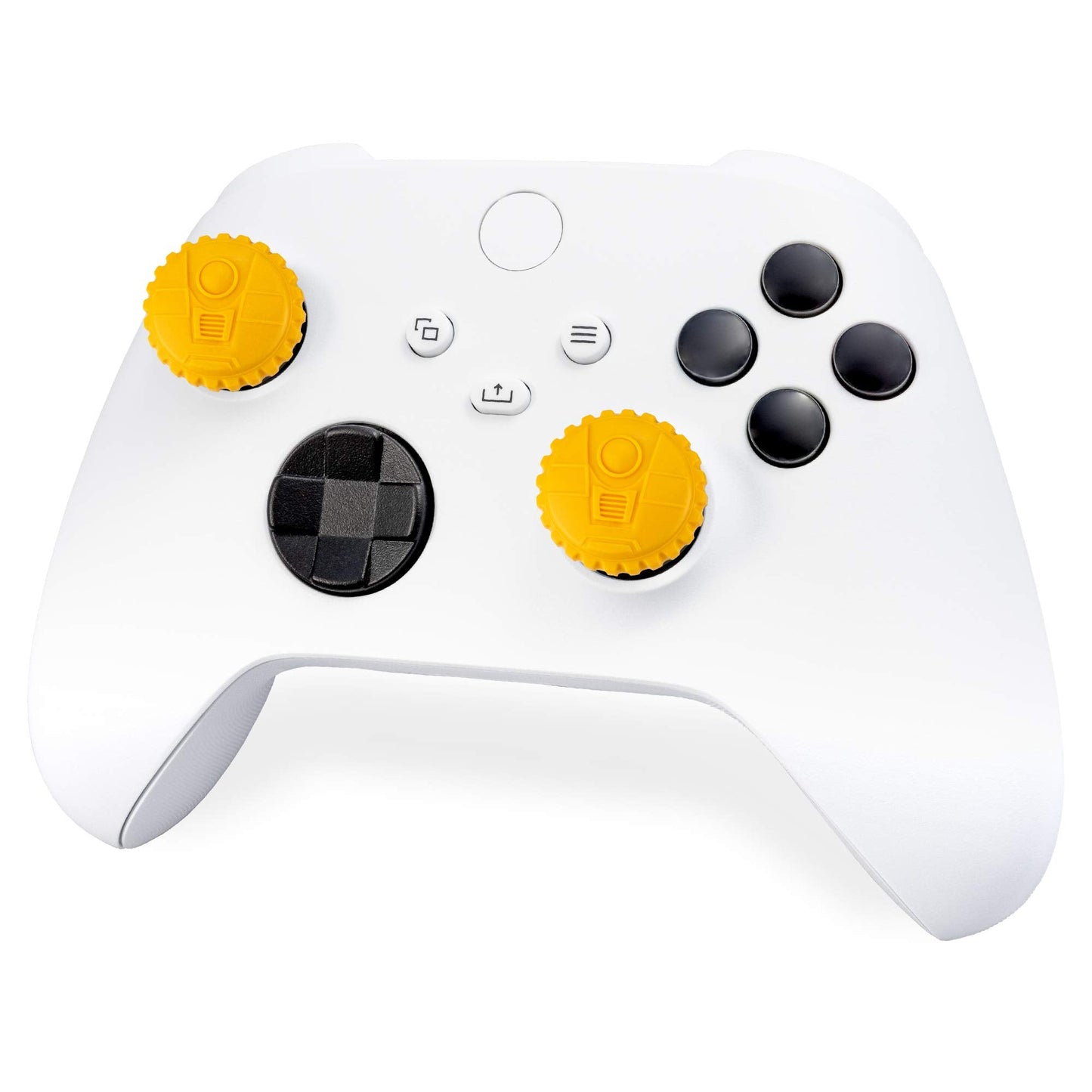 KontrolFreek Borderlands® 3 Claptrap Performance Thumbsticks for Xbox One and Xbox Series X | 2 Mid-Rise Convex Thumbsticks | Yellow