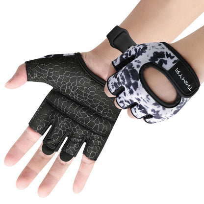 Minimal Weight Lifting Gloves,Short Micro Workout Gloves Grip Pads with Full Palm Protection & Extra Grip for Men Women Weightlifting,Gym,Exercise Training