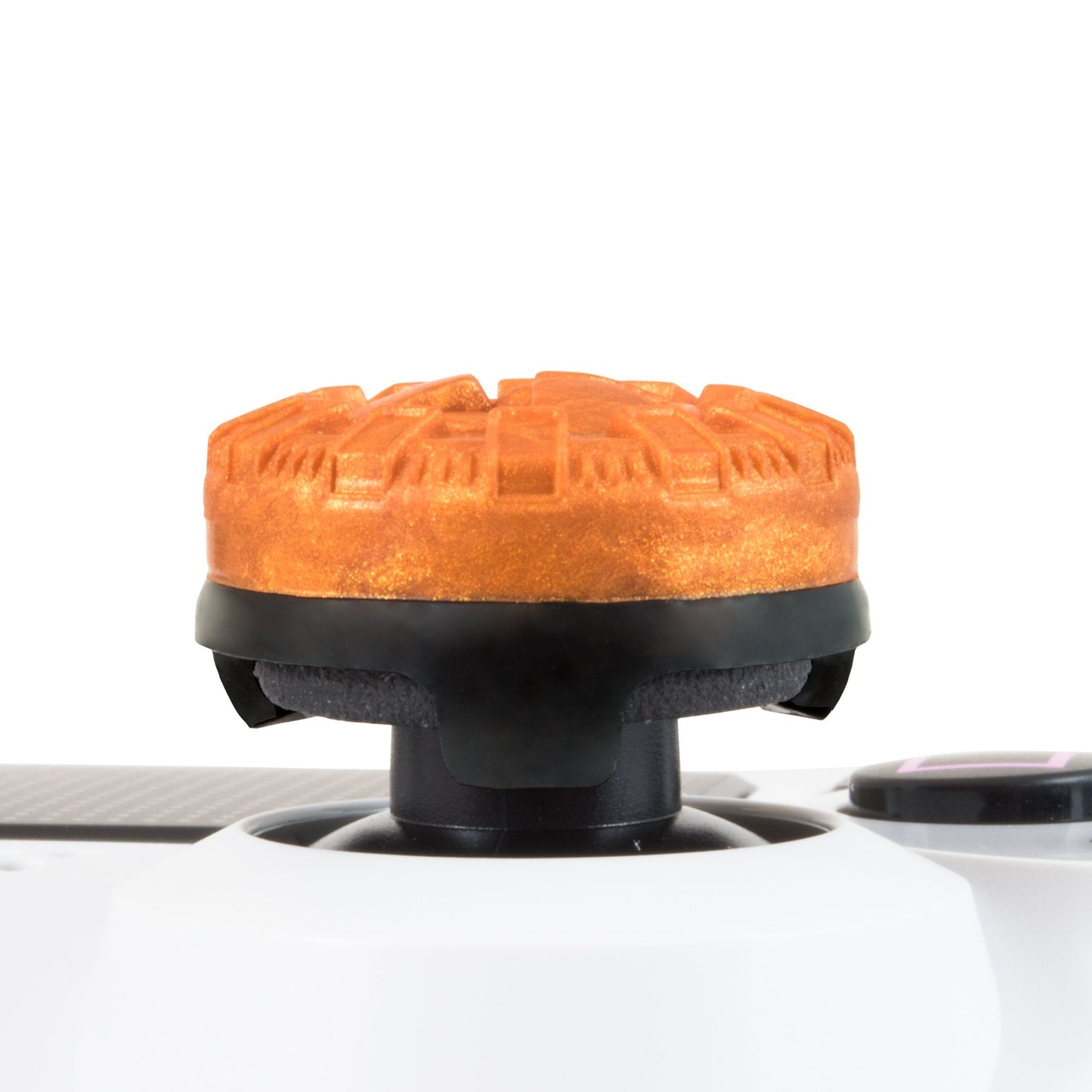 KontrolFreek Atomic for PlayStation 4 (PS4) and PlayStation 5 (PS5) Controller | Performance Thumbsticks | 2 Mid-Rise Convex | Orange