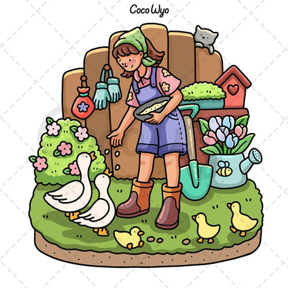 Girl Moments: Coloring Book for Adults and Teens Featuring Cute Cozy Daily Activities for Relaxation