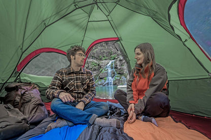 KAZOO Outdoor Family Tent Durable Lightweight, Waterproof Camping Tents Easy Setup, Beach Screen Tent Sun Shade 3 Person (Green)