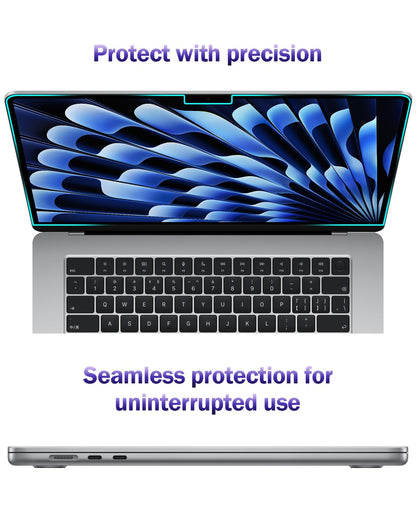 F FORITO 2-Pack Anti Blue Light Matte Screen Protector Compatible with MacBook Air 13.6 inch (2022-2025, M2, M3, M4), Eye Protection Blue Light Blocking & Anti Glare Laptop Screen Protector