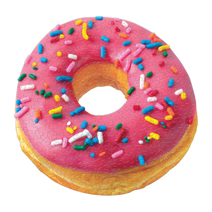 Galison Daily Special 2-in-1 Shaped Puzzle Set, 625 Pieces Total – Two Uniquely Shaped Puzzles Featuring a Donut and a Cup of Coffee - Thick, Sturdy Pieces – Challenging and Fun, Multicolor