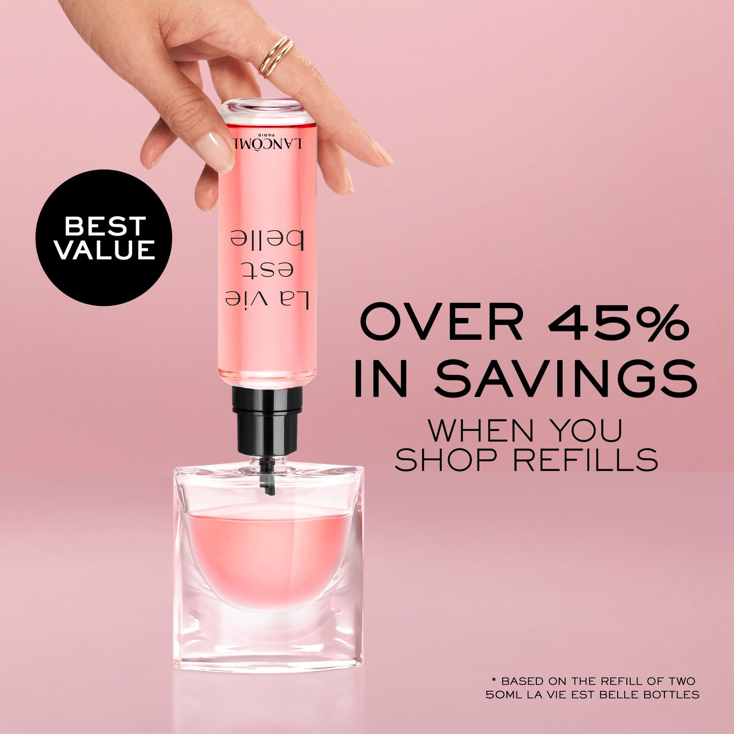 Lancôme La Vie Est Belle Eau de Parfum - Long Lasting Fragrance with Notes of Iris, Earthy Patchouli, Warm Vanilla & Spun Sugar - Floral & Sweet Women's Perfume, 1.7 Fl Oz