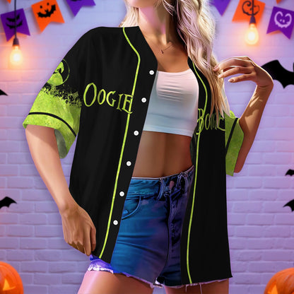 fat mummy Nightmare Baseball Jerseys for Men Women, Halloween Movie Christmas Shirt (L) Black-Green