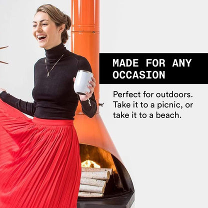 Corkcicle Luxe Collection 12 Oz Triple Insulated Stainless Steel Stemless Travel Cup with Lid & Silicone Bottom for Hot and Cold Drinks, Rose Metallic