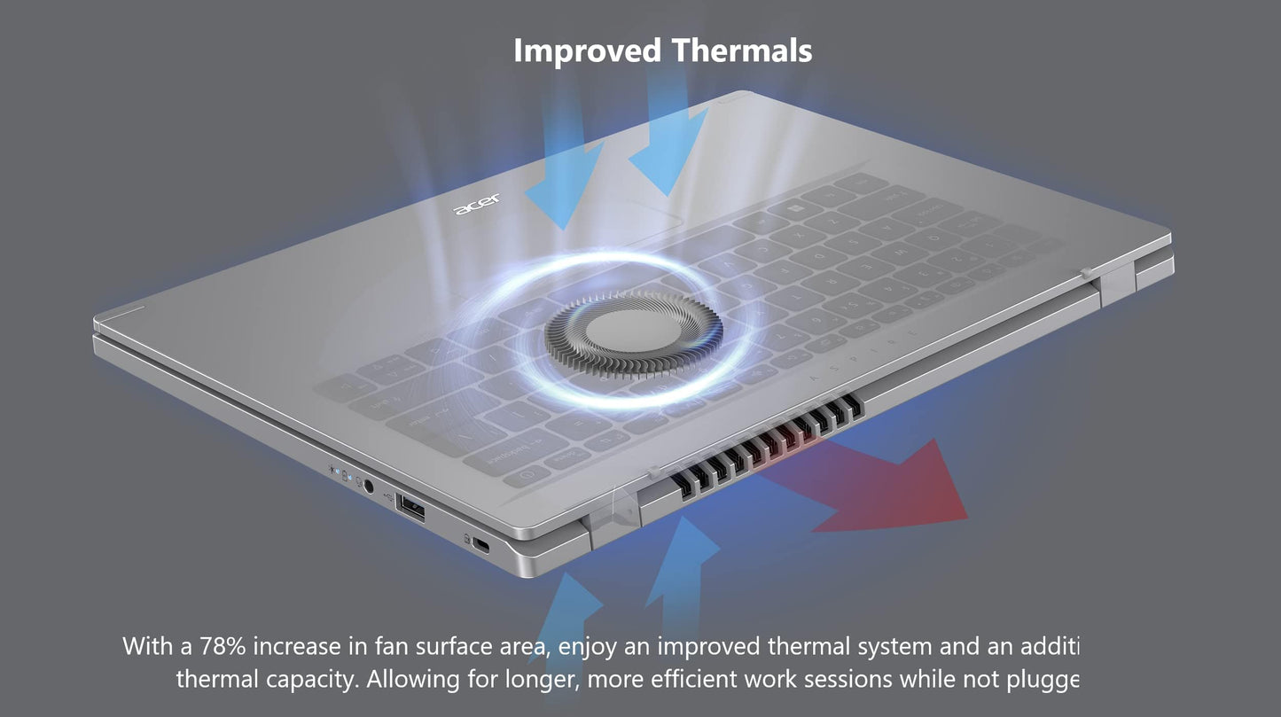 Acer Aspire 3 A315-24P-R7VH Slim Laptop | 15.6" Full HD | AMD Ryzen 3 7320U Quad-Core | AMD Radeon Graphics | 8GB LPDDR5 | 128GB NVMe SSD | Wi-Fi 6 | Windows 11 Home